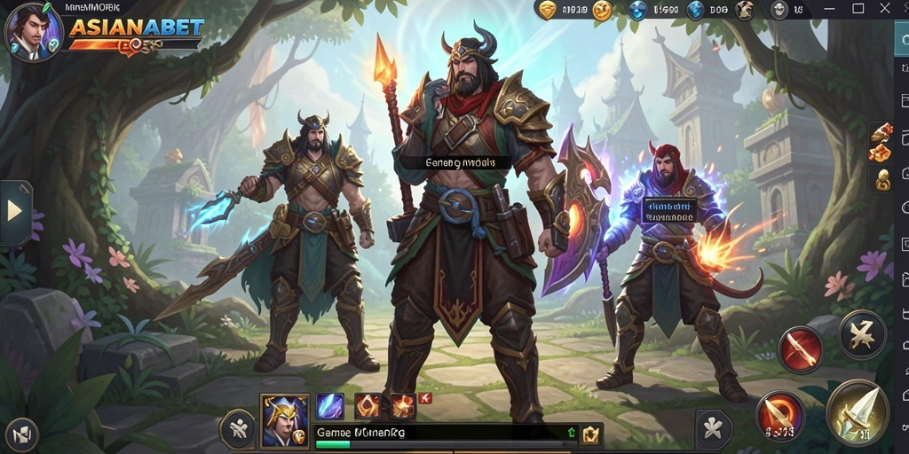 Tangkapan layar gameplay <strong>ASIANABET</strong> menampilkan aksi pertarungan seru dan dunia yang luas.
