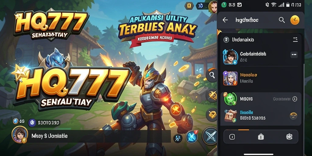 Screenshot utama HQ777 menampilkan antarmuka aplikasi Utility yang intuitif.