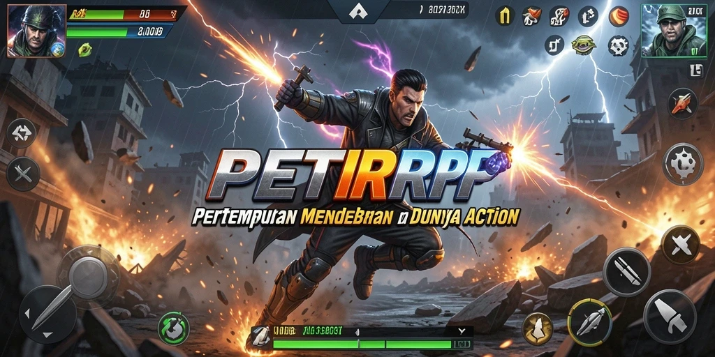 Tangkapan layar action seru dari gameplay PETIRRP yang mendebarkan.