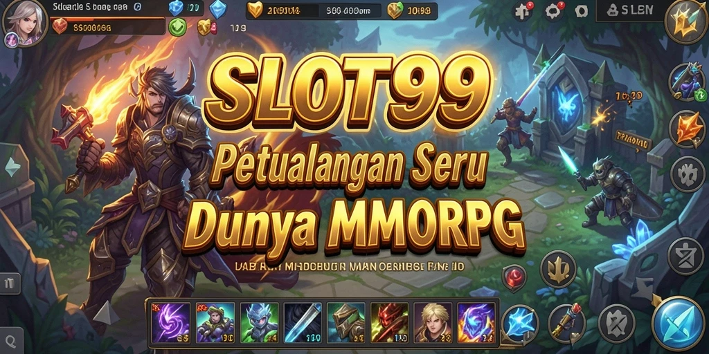 Tampilan gameplay SLOT99 yang epik dan mendebarkan dalam dunia MMORPG.